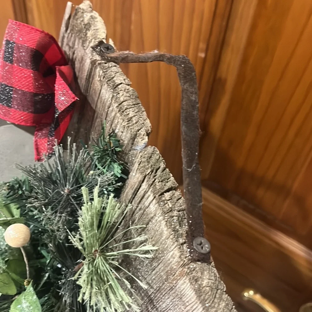 Amish made Christmas door decoration
